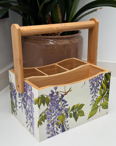 Support à Couverts en Bois Imprimé Fait Main Écologique de Haute Qualité, Organisateur d'Ustensiles de Cuisine, Compatible Lave-Vaisselle pour la Maison - Meilleures Ventes - Product Image 5