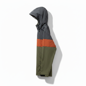 Custom Men's Lightweight Windbreaker <b>Jacket</b> <b>Waterproof</b> Color Block Outdoor Hooded Sportswear Windproof Active Running Coats - Product Image 2
