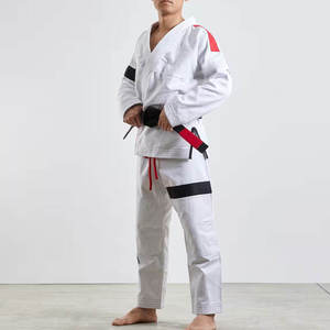 Kimono de Jiu Jitsu Brasileño Personalizado OEM, Kimono de BJJ Liso 100% Algodón, Uniforme de BJJ, Traje de Jiu Jitsu - Product Image 2