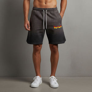 Nuevo Artículo: Pantalones Cortos Bermuda para Hombre, Color Gris Oscuro, de Algodón, Secado Rápido, con Logotipo de Llama Estampado, Cintura con Cordón Ajustable, Estilo Casual - Product Image 3
