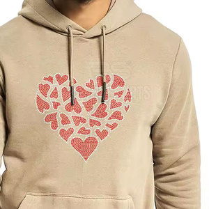 Sudaderas con Pedrería para Hombre, Hechas con el Mejor Material, de Color Sólido, Ligeras - Product Image 5