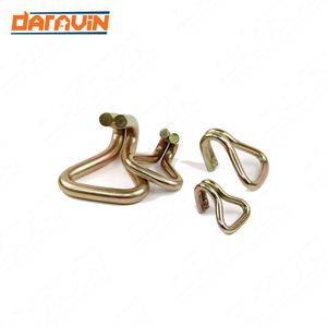 Heavy Duty 0.8/1/1.5/2/3/4/5 Ton 5000kg from Vietnam 1/1.5/2 Inch Metal 50mm Polyester Double <b>J</b> <b>Hook</b> - Product Image 6