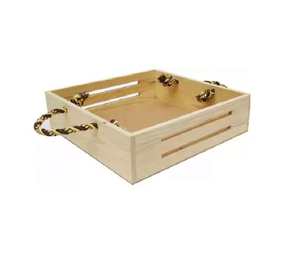 Plateau de service rectangulaire en bois d'acacia de qualité supérieure, fait à la main, en bois naturel, pour la cuisine, l'hôtel et la restauration - Product Image 4