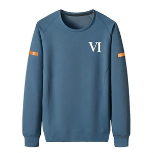 Pull à capuche personnalisé ODM 100% coton tricoté imprimé par transfert thermique, uni, décontracté, hiver, homme, écologique, séchage rapide - Product Image 1