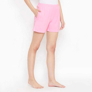 Shorts de Felpa Color Rosa para Mujer, Shorts Deportivos de Cintura Alta con Efecto Push-Up para Yoga - Product Image 3
