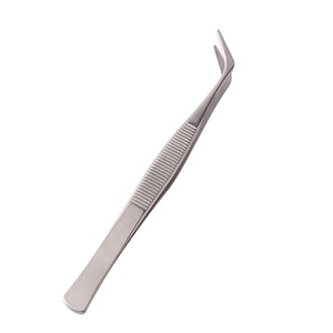 Pinces à cils courbées en acier inoxydable argenté de haute qualité et très résistantes, très vendues - Product Image 1