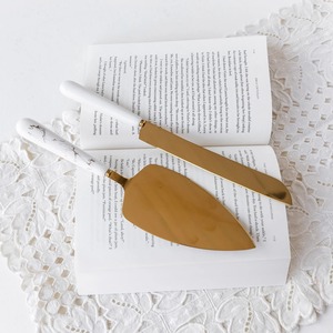 Collection de desserts de célébration Designer – Couteau et spatule à gâteau haut de gamme pour événements élégants - Product Image 6