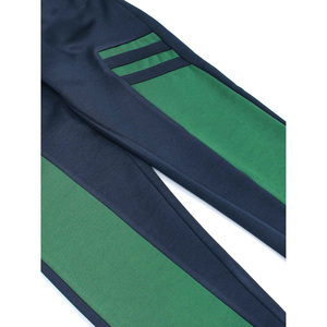 Ensemble de vêtements d'entraînement pour hommes, logo personnalisé, rayures, nylon, coupe slim, jogging, survêtement zippé - Product Image 3