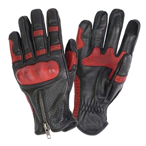 Meilleurs gants de moto en cuir unisexes professionnels, légers, respirants, à doigts entiers, avec sangle de poignet réglable, pour les sports de plein air - Product Image 2