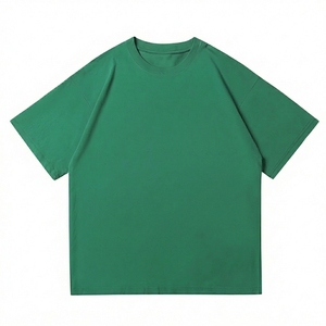 เสื้อยืดคุณภาพดีที่สุด 300gsm ผลิตในปากีสถาน เสื้อยืดน้ำหนักมาก ผ้าฝ้าย 100% เสื้อยืดเปล่าสำหรับผู้ชาย เสื้อยืดทรงโอเวอร์ไซส์ ซักย้อมสี - Product Image 4