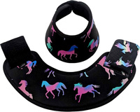 Bota de Protección para Tendones de Caballo, Diseño de Guepardo Impreso Digitalmente, Personalizable, Ligera, Acolchada con Neopreno, Resistente a Impactos