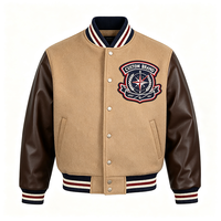 Veste de baseball confortable à prix raisonnable Layenne pour hommes, logo personnalisé, coupe ample, vestes varsity pour tenue quotidienne