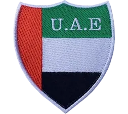Patch brodé triangulaire avec drapeau italien et motif d'avion à réaction, appliqué en tissu à coudre avec découpe laser - Product Image 5