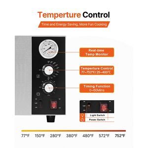 Forno Elettrico Commerciale per Pizza da 18 Pollici, 1740W, Temperatura Massima 842°F, Grande Capacità, da Banco per Hotel - Product Image 4