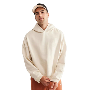 Wholesale 100% Cotton Men's Winter Hoodies Casual Jogging Gym Wear with Custom Logo Fashionable Outdoor Beaded Technics - Product Image 1