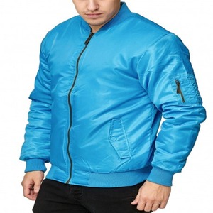 Chaqueta Bomber Lisa para Hombre – Chaqueta Casual Minimalista con Cierre Frontal, Estilo Urbano, Cortavientos con Cierre - Product Image 4