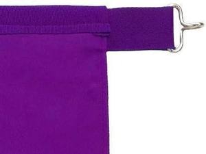 Delantal Masónico Premium York Rite con Borde Morado, Regalia Masónica, Ceremonia, Logia, Capítulo, Ropa Formal - Product Image 3