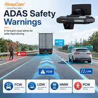 Cámara para Auto AlwayCare 1080P WiFi GPS AI Dashcam ADAS DMS DVR Grabador de Video con Detección de Fatiga del Conductor para Vehículos Comerciales