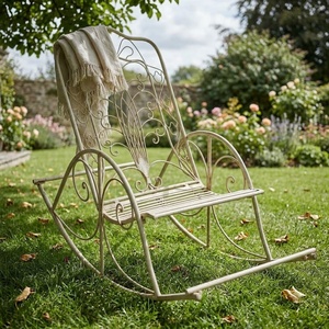 Banc de jardin en fer forgé sur mesure, design européen, résistant aux intempéries, 2 places, pour meubles de jardin d'extérieur - Product Image 4