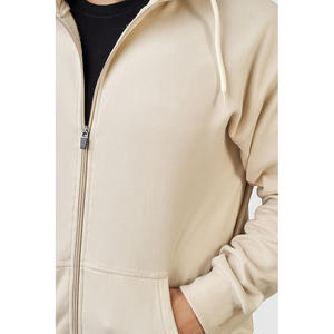 Sudaderas con capucha personalizadas al por mayor para hombre, con diseño de logotipo, forro polar, para fitness, informales, con cremallera completa. - Product Image 2