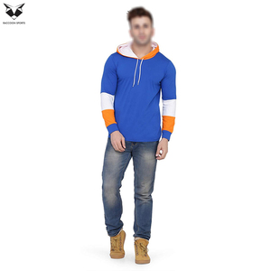 Sudadera con Capucha para Hombre, Diseño Color Block, Manga Raglán, Corte Regular, Estilo Casual para Otoño, Color Sólido, Sudadera con Capucha Personalizada - Product Image 6