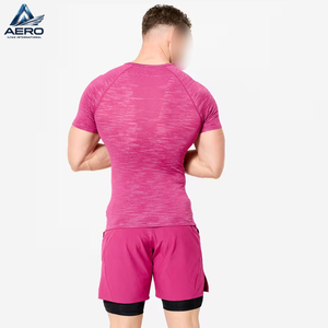 Conjunto de Camiseta y Pantalones Cortos de Compresión para Hombre, Personalizado al por Mayor, para Gimnasio, Fitness, Ropa Deportiva Ajustada, de Secado Rápido - Product Image 2