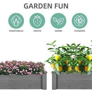 Large Outdoor 96x28x10 Over Ground Raised Garden Bed Tool-Free Assembly <b>Long</b> Planter <b>Box</b> for Outdoor Garden Buildings - Product Image 6