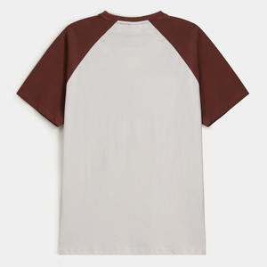 Camiseta unisex de manga corta, dos tonos, algodón suave, cuello redondo, informal, para verano, 100% algodón, para uso diario. - Product Image 6