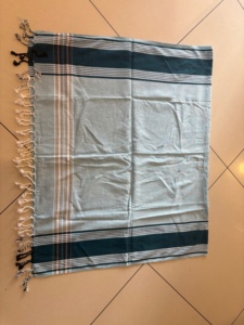 RUDRA APPARELS Tapis de plage rectangulaire pour enfant, modèle Kikoy 400, en coton tissé, couleur unie, séchage rapide, toutes saisons, fabriqué au Karnataka - Product Image 5