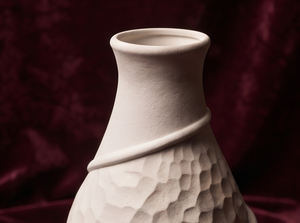 Vase décoratif moderne en métal blanc sculpté, texture moulée, pour bibliothèque, bureau, décoration de table, vente en gros - Product Image 4