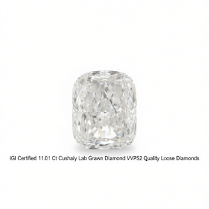 Diamant de laboratoire certifié IGI de 11,01 carats, taille coussin, qualité VVS2, diamants en vrac - Product Image 2