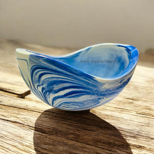 Tazón para Ensalada Ecológico MAGNESIA y Platos Únicos con Elegante Efecto Mármol, Marca Royal Artisans, Precio al por Mayor - Product Image 3