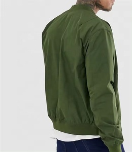 High Quality Customized Breathable <b>Men's</b> Bomber <b>Jacket</b> Custom Logo <b>Long</b> Sleeve Zip Up <b>Men's</b> Bomber <b>Jacket</b> - Product Image 3