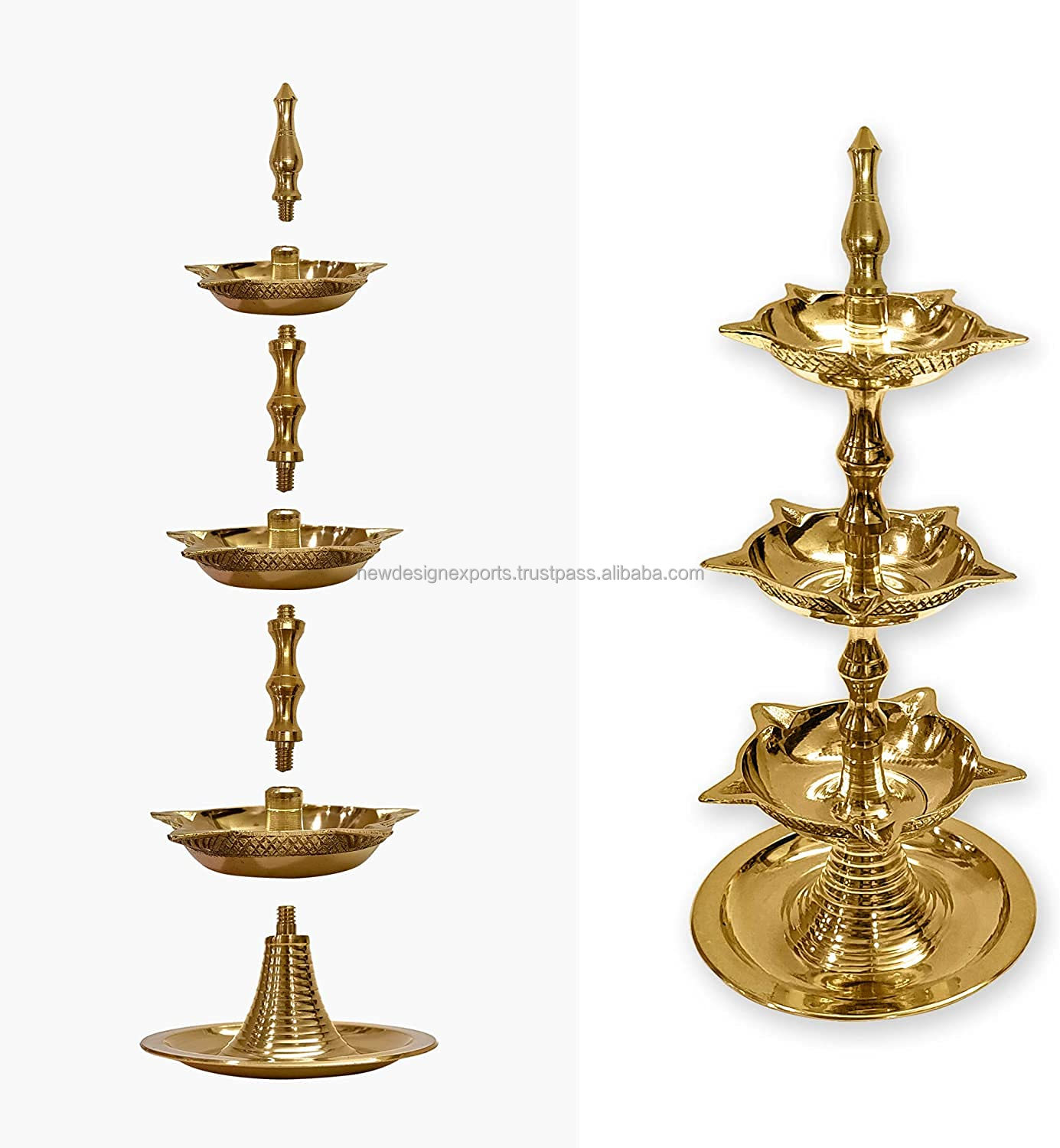 Round Brass Diwali Kuber Deepak Diya, For Home at ₹ 100 in Damoh | ID