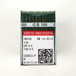 Aiguilles à coudre industrielles Groz Beckert 760722 10 Nm 90 14 DP x 5 135 x 5 Aiguilles pour machine à broder pour vêtements - Product Image 1