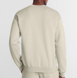 Sudadera de hombre de corte regular con hombros caídos, estilo urbano, cuello en V, forro polar grueso, suelta, informal, deportiva, de pana - Product Image 3