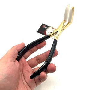 คีมต่อผมแบบใหม่ แข็งแรง ทนทาน ชุบทอง คีมกดแบบมืออาชีพ ทำจากสแตนเลส สำหรับต่อผมแบบเทป - Product Image 1