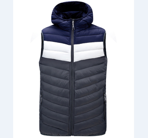 Hot Sale <b>Men's</b> Winter Warm Heavyweight Work Puffer <b>Vest</b> Sleeveless Stand Collar Quilted Bubble <b>Vest</b> Jacket Windproof Breathable - Product Image 1