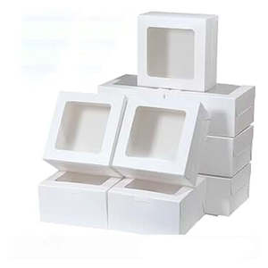 Best Quality Handmade Kraft Paperboard Cake Boxes Factory Custom Portable Food Safe Market Price Packaging - Product Image 2