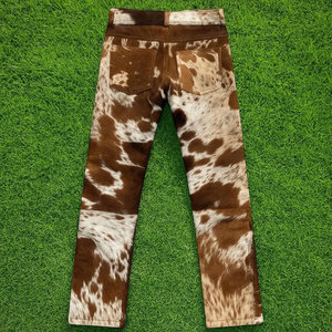 Pantalon de moto en cuir véritable pour homme, coupe ample, construction robuste en cuir de vachette, sur mesure, vêtements en cuir - Product Image 6