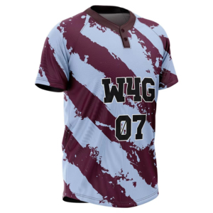 New High Quality Baseball Jersey Men's Short Sleeve Sublimated Print Moisture Wicking 100% <b>Polyester</b> Striped Design Regular Fit - Product Image 4