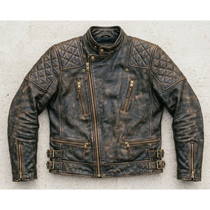 High Quality Casual Genuine Leather <b>Jacket</b> <b>Men</b> Custom logo Designer Blank Pure Plus Size <b>Jackets</b> for Man - Product Image 1