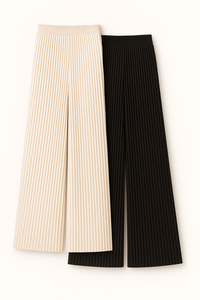 Pantalon plissé 100% polyester tissé, fabrication vietnamienne, vêtements pour femmes avec ceinture élastique, haute qualité, ODM/OEM - Product Image 2