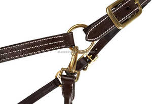 เชือกหนังขี่ม้าหนังสัตว์เชือกแขวนคอน้ำหนักเบาสวมใส่สบายทำจากทองเหลืองแท้บุหนังนิ่มผลิตตามสั่ง - Product Image 3