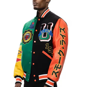 Top Quality Custom Chenille Patches Varsity <b>Jackets</b> Fashionable American School Uniform <b>Baseball</b> <b>jacket</b> <b>Men's</b> Winter <b>Jackets</b> - Product Image 2