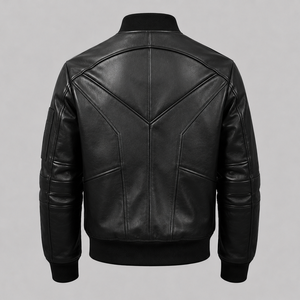 Fashionable Leather <b>Jacket</b> for Men and Plus Size Solid Pattern Available for Reasonable Price Men's Leather <b>Jacket</b> - Product Image 2