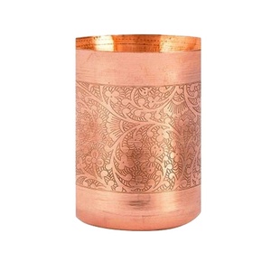 Elegante vaso de cobre martillado, a prueba de fugas, ligero, duradero y perfecto para uso en el hogar, restaurantes o como regalo. - Product Image 5