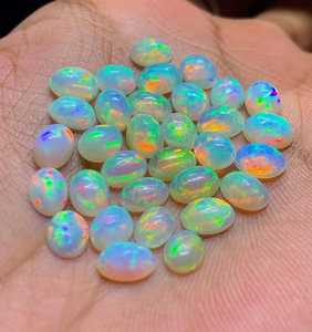 Opale naturelle cabochon, pierre précieuse ovale polie, pour la création de bijoux, prix de gros disponible. - Product Image 2