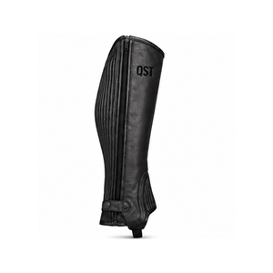 Professional Leather Horse Riding <b>Half</b> <b>Chaps</b> Equestrian Leg Protection Riding Gear Custom Logo OEM ODM Manufacturer - Product Image 3
