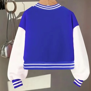 Custom Full Grain Leather Sleeves Women Varsity Jacket Wool Letterman Coat Outerwear Casual Baseball Streetwear <b>Top</b> Wear - Product Image 2